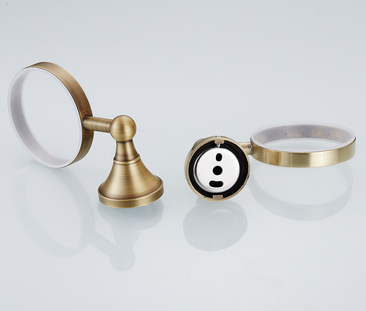 全铜欧式复古仿古马桶刷架套装组合卫浴五金挂件批发一