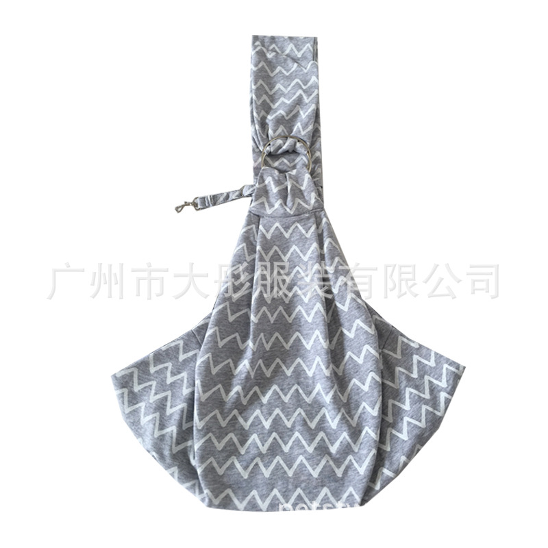 15759h-可调节 时尚单肩斜挎包条纹灰色-002