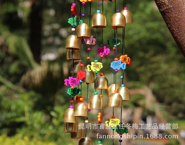 东巴文葫芦草鼓铜风铃