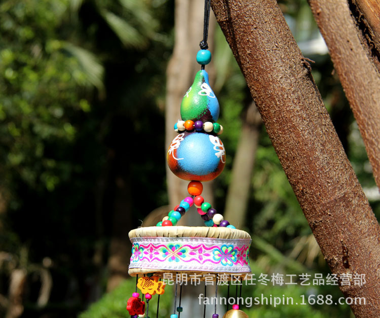 东巴文葫芦草鼓铜风铃