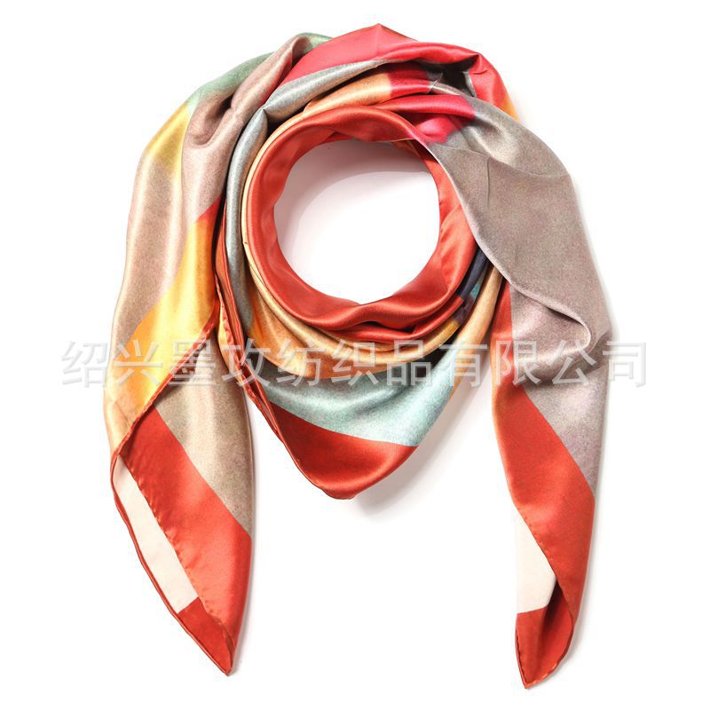 仿真丝方巾