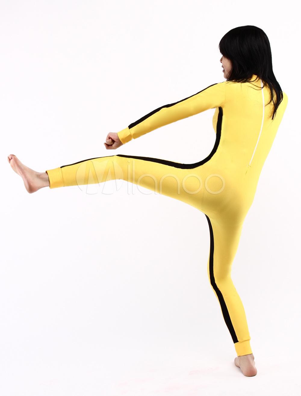 Yellow-Lycra-Spandex-Unisex-Ze