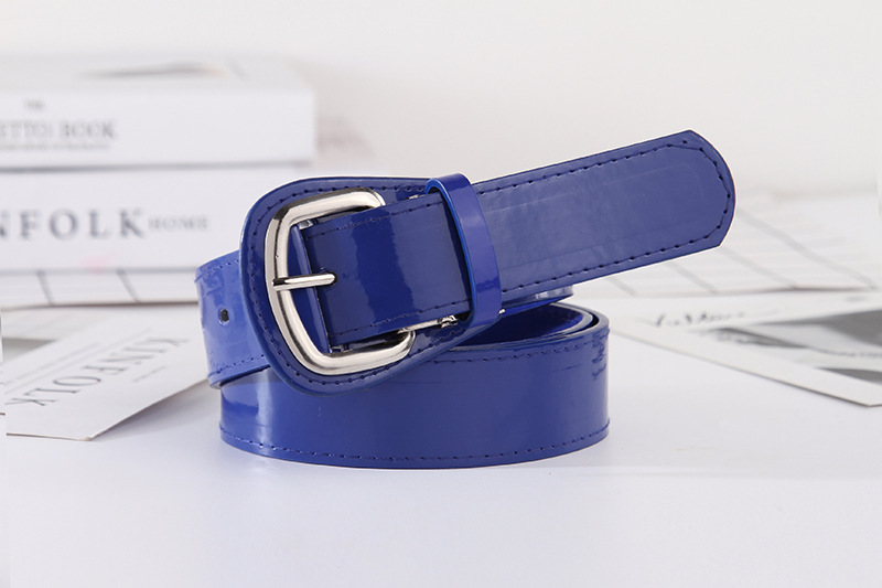 棒球腰带镜面蓝色