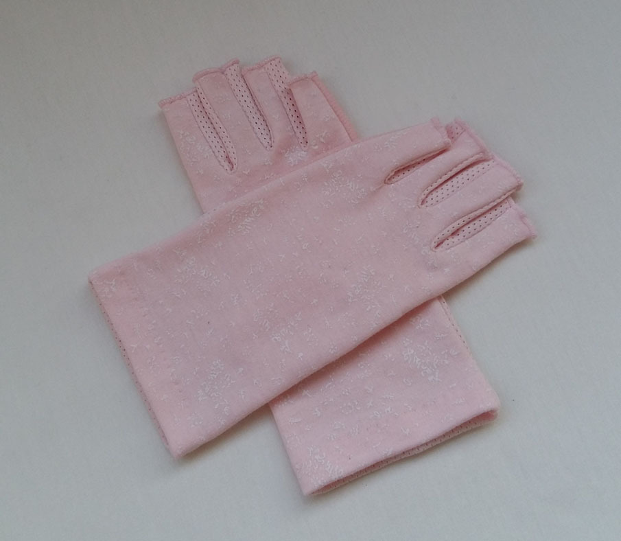 碎花半指粉色主