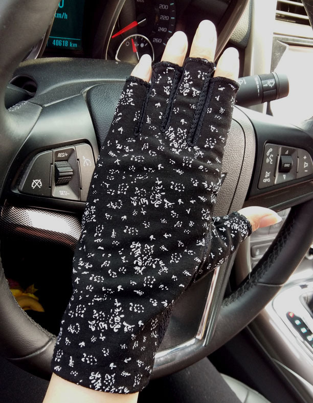 碎花半指黑色主图