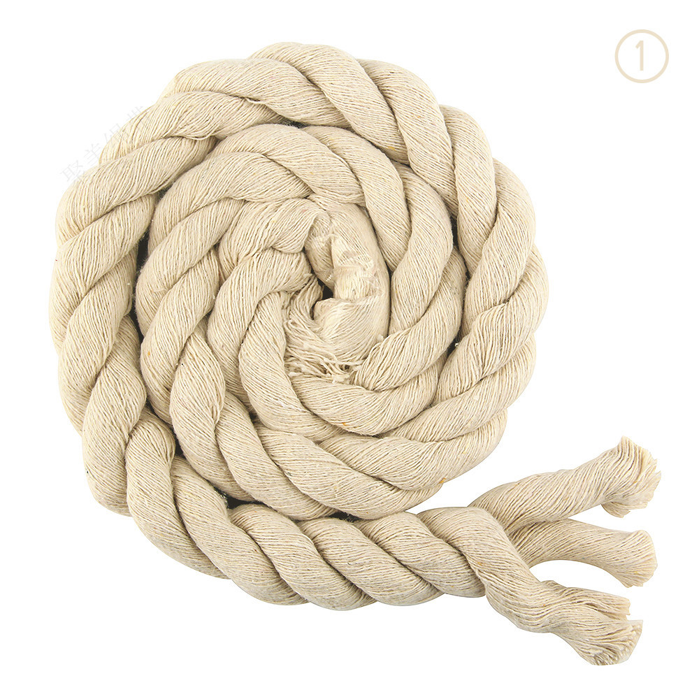 1号 本色 20mm三股彩色棉绳 (1)