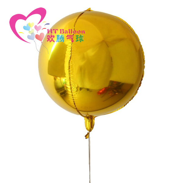 欢腾气球22寸4D球金色LOGO