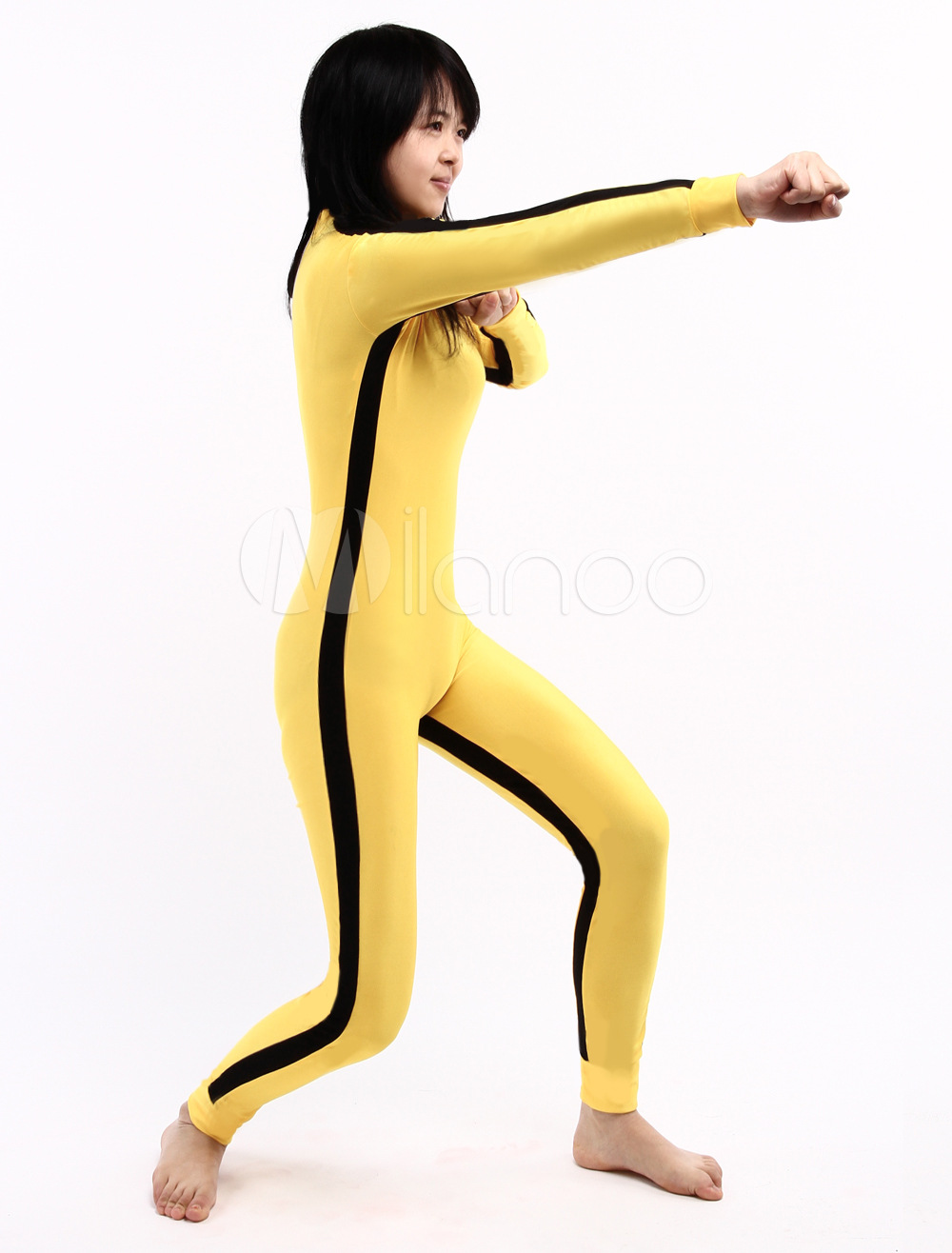 Yellow-Lycra-Spandex-Unisex-Ze