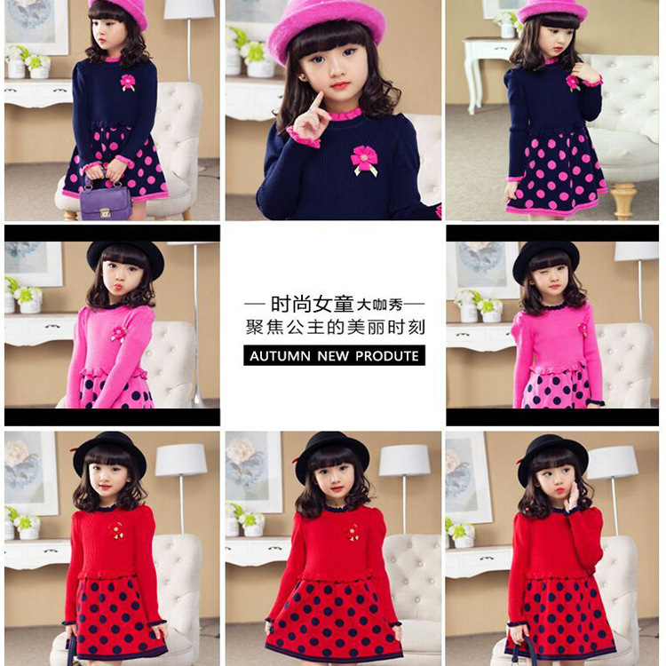 750新款圆点连衣裙细节