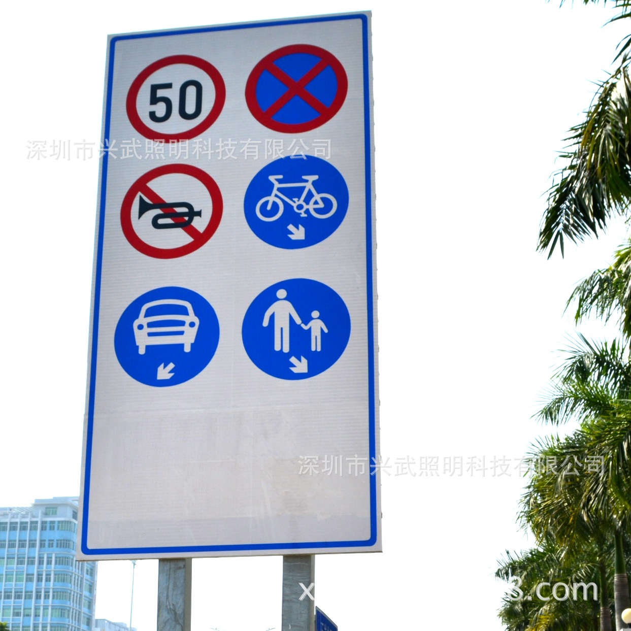 路牌杆标志交通指示牌交通指示设备交通信号杆