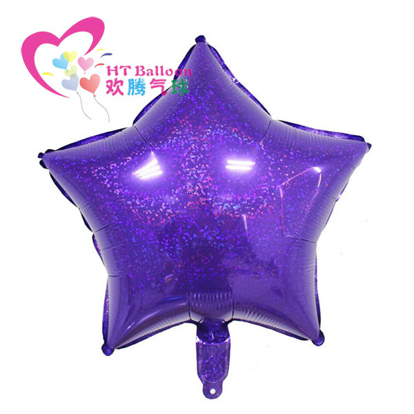 18寸镭射五角星紫色