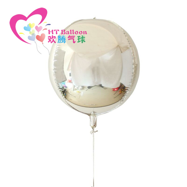 欢腾气球22寸4D球银色LOGO