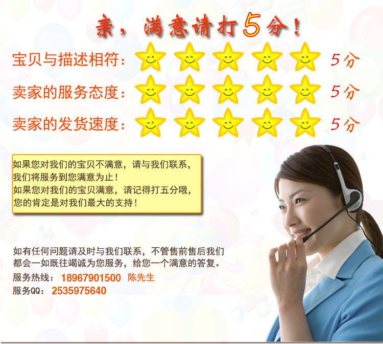 7满意打5分