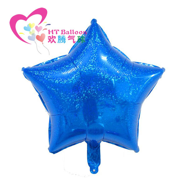 18寸镭射五角星蓝色