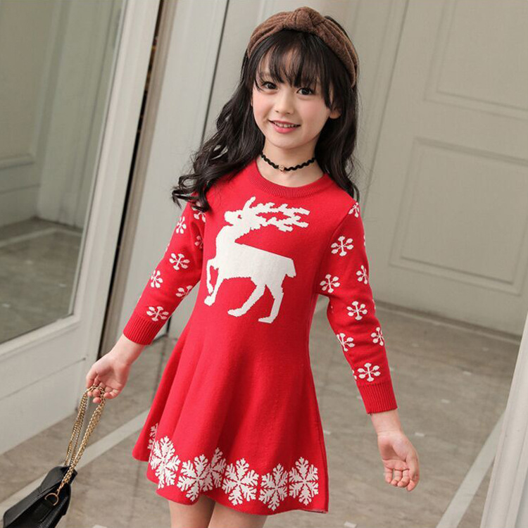 750小鹿连衣裙毛衣淘工厂C