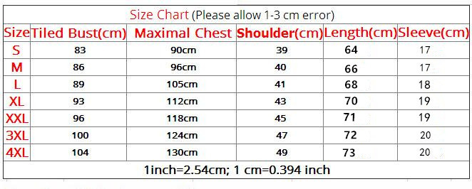 紧身衣尺码短袖