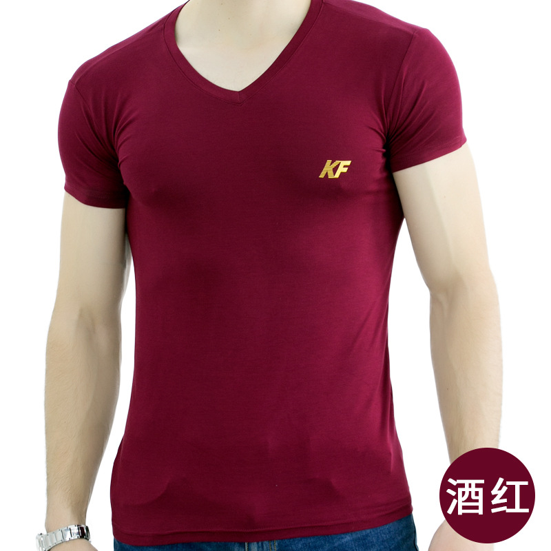 11.30 男款竹纤维KF 主图酒红色