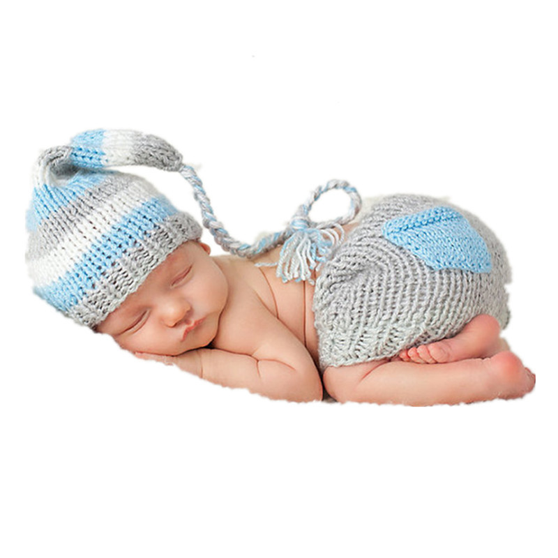 Knitting caps and long tail sm