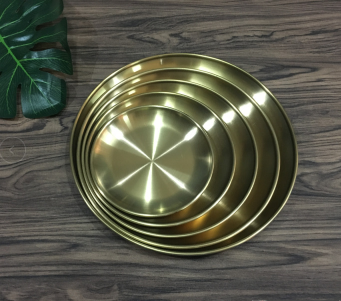 镀金韩式盘