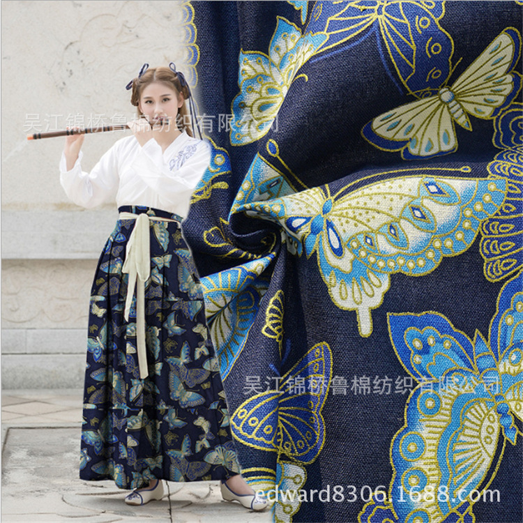 人棉印花和服面料16