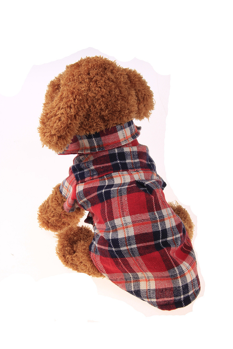 宠物衣服格子衫 (3)