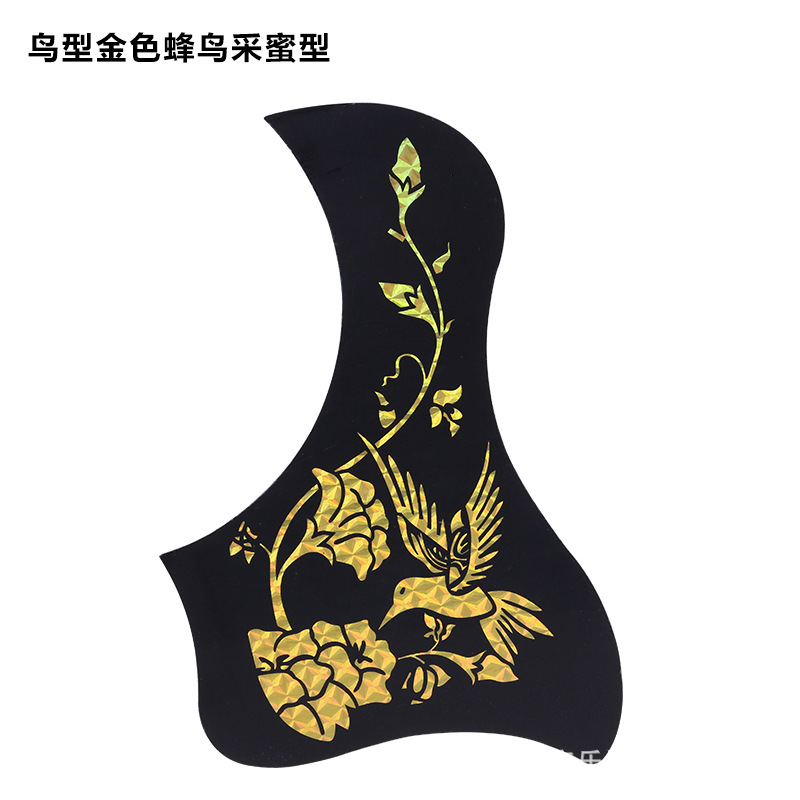 鸟型金色蜂鸟采蜜型