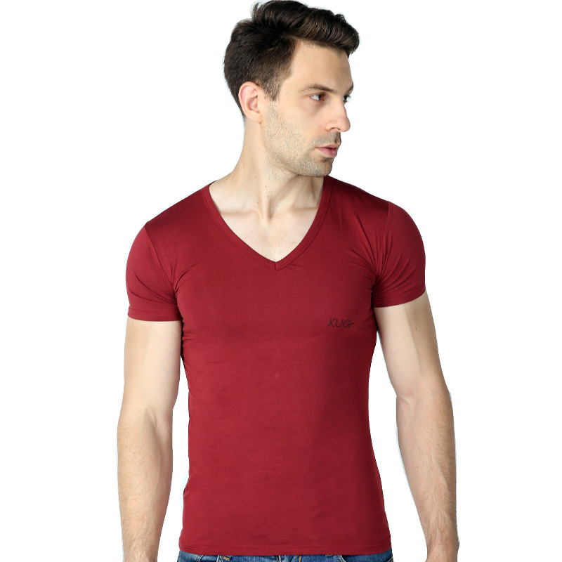 6.28烫钻衬衫男V领 主图02