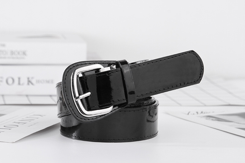 棒球腰带镜面黑色