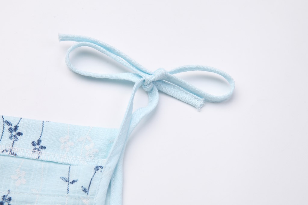 6棉麻-浅蓝色碎花吊带裙 (4)