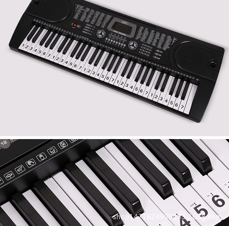 白色黑字钢琴贴纸_10