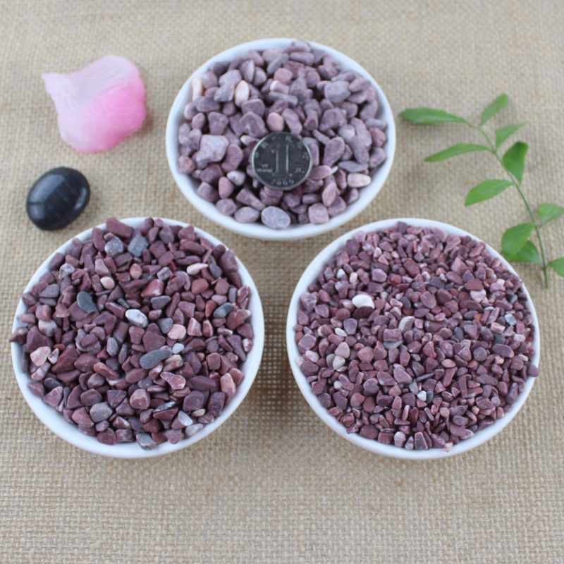 4-6mm超市小包装白色小石头出口白色鹅卵石纯白色砾石白石子