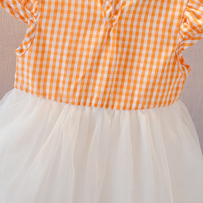 小格蝴蝶结纱裙