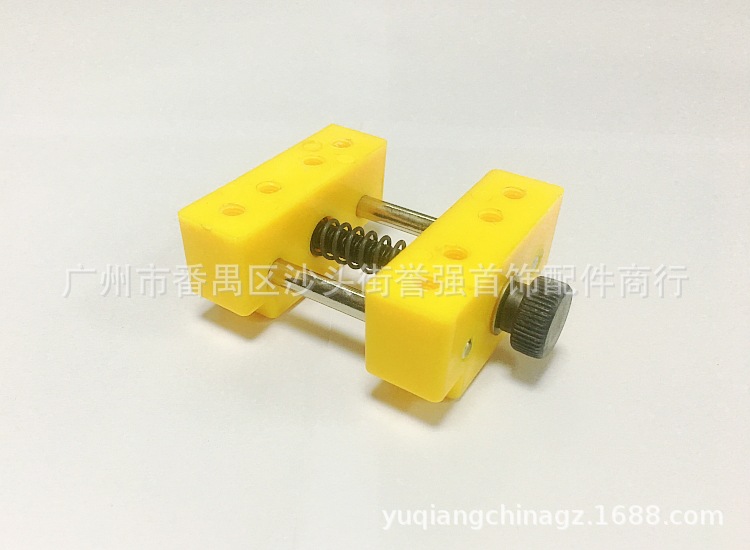 YQ-TQ02 MINI黄色雕刻印床 《带定位圆柱+黑片夹》