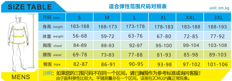 尺码表 男
