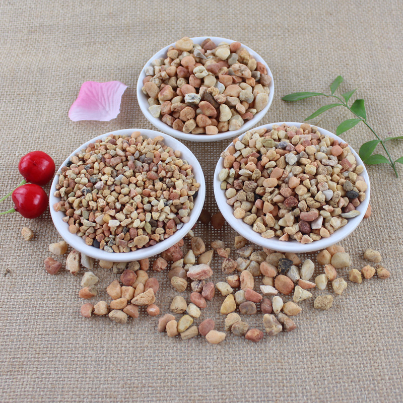 4-6mm超市小包装白色小石头出口白色鹅卵石纯白色砾石白石子