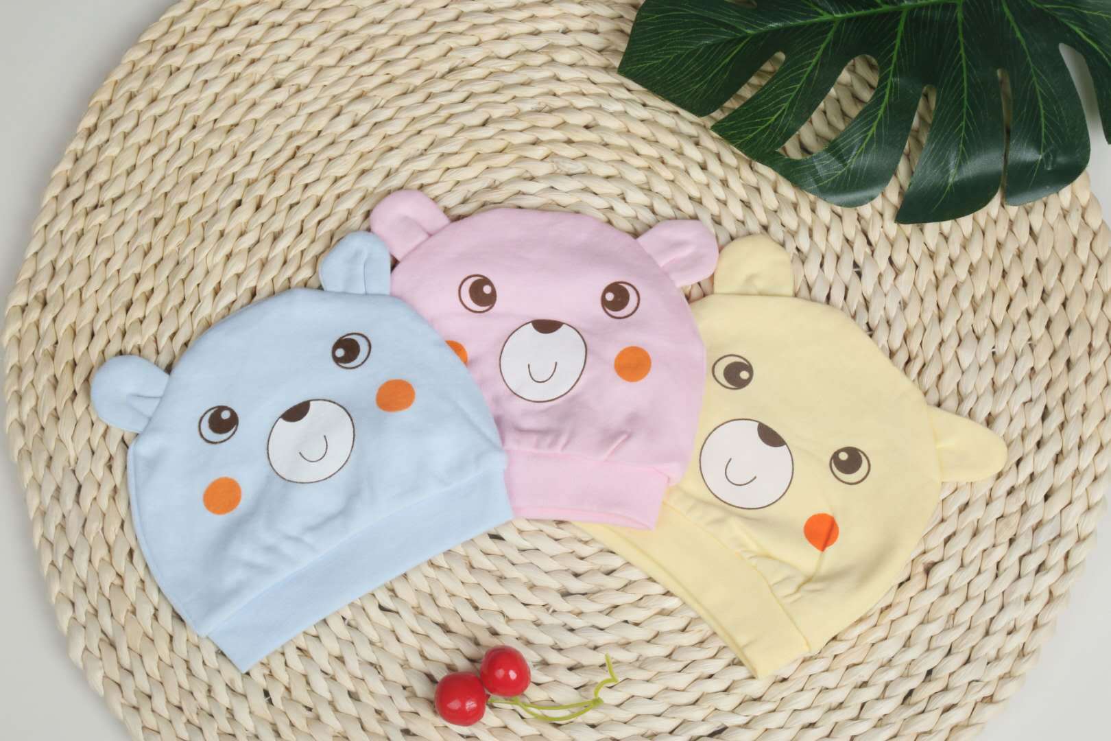 新生婴儿帽子2022秋冬0-6个月秋季护卤门宝宝冬款无骨胎帽批发