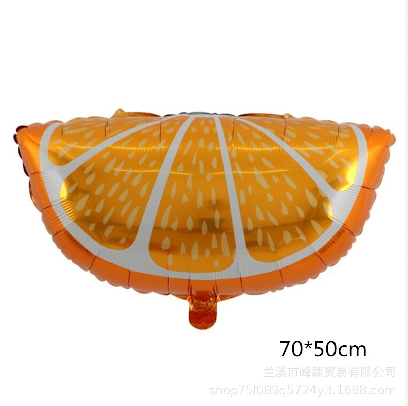 50pcs-lemon-orange-Globos-Foil