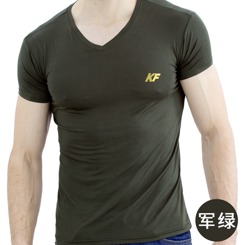 11.30 男款竹纤维KF 主图 军绿色