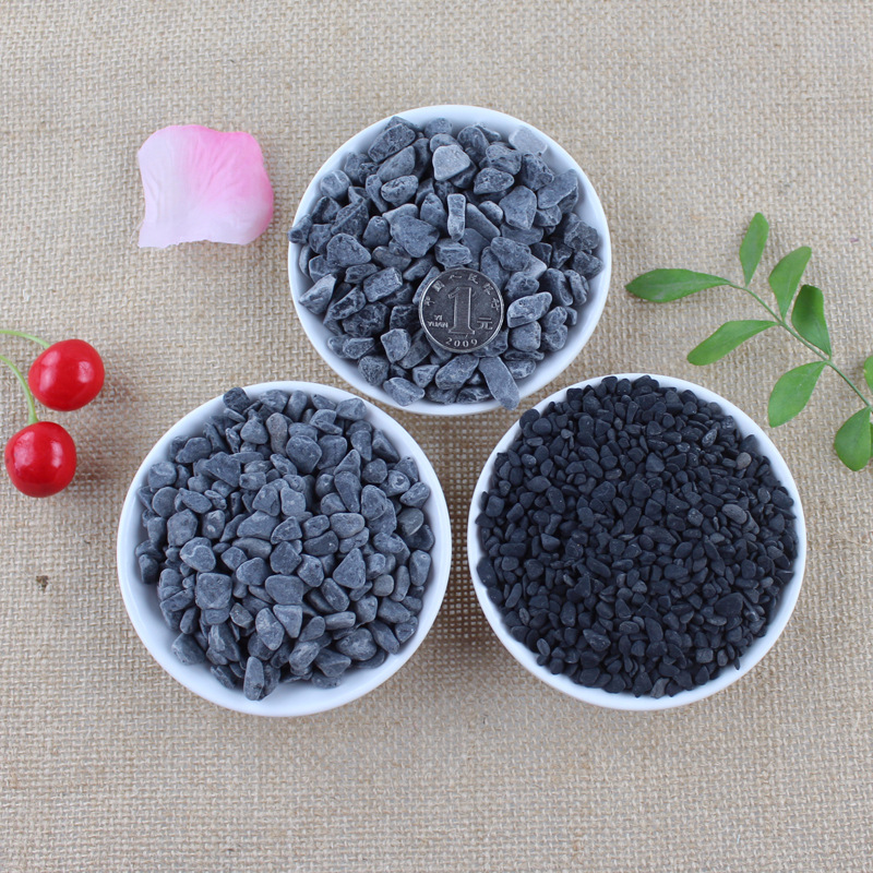 4-6mm超市小包装白色小石头出口白色鹅卵石纯白色砾石白石子