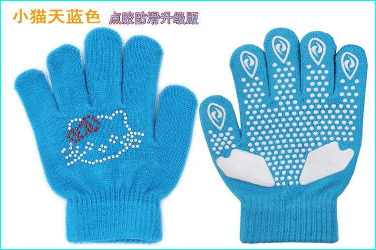 点胶防滑烫钻手套