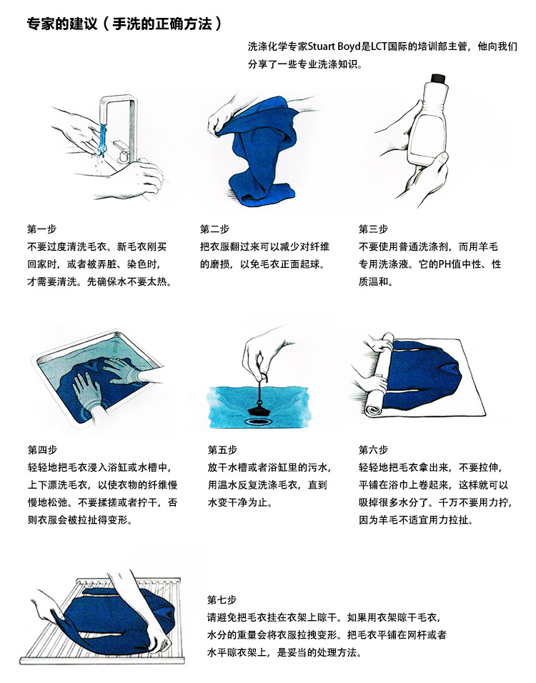 羊毛衣洗涤方法