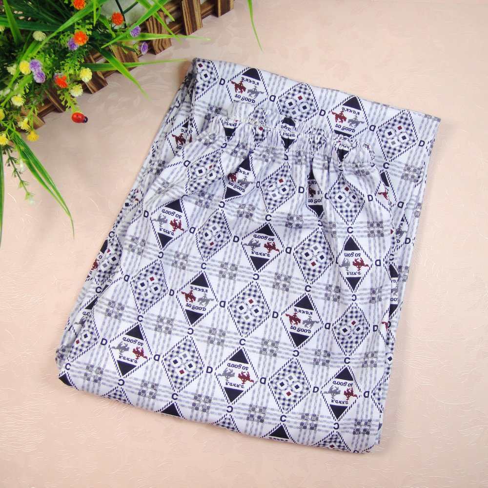 纯棉中厚睡裤二规格90-125斤适合130-150