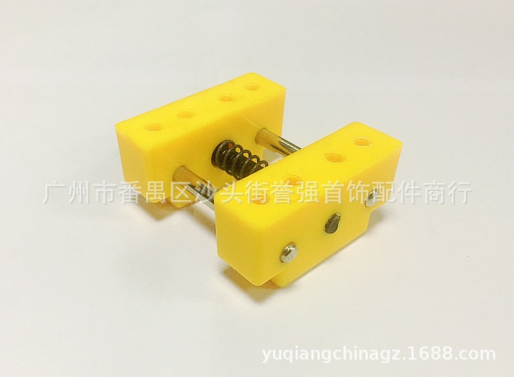 YQ-TQ02 MINI黄色雕刻印床 《带定位圆柱+黑片夹》