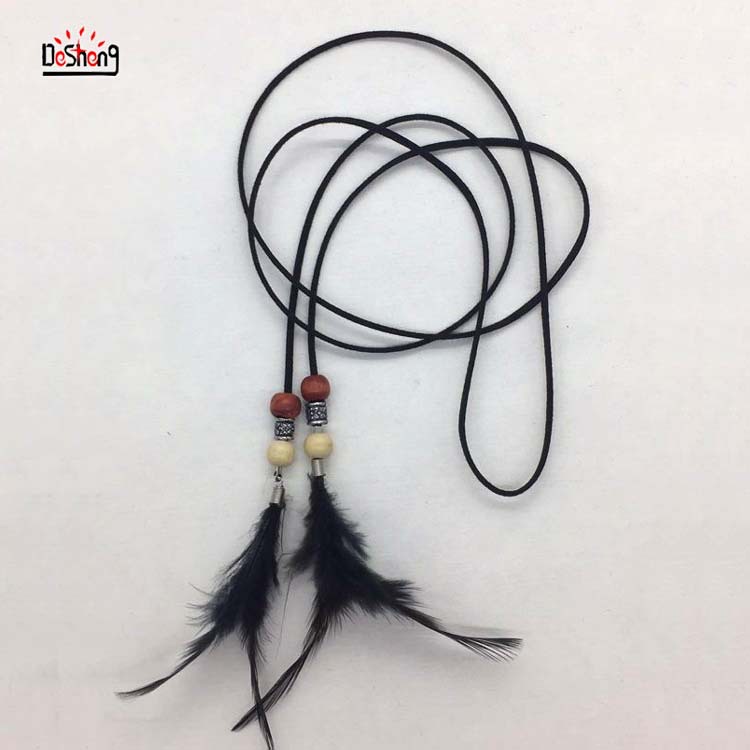 韩国绒鸡毛黑色