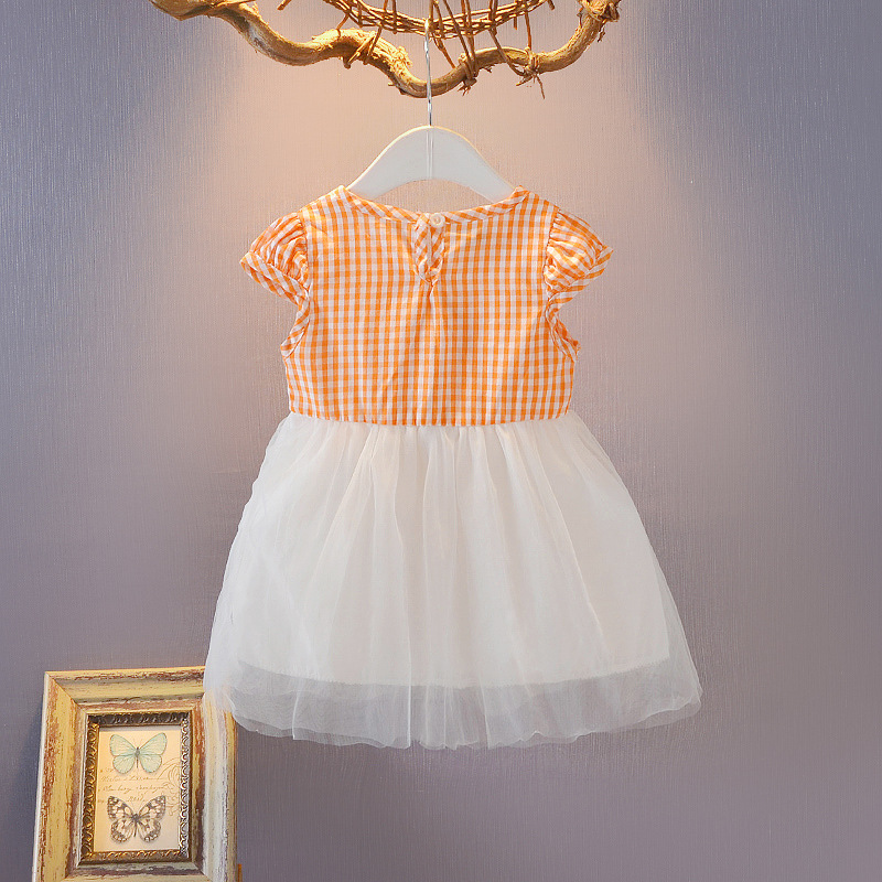 小格蝴蝶结纱裙