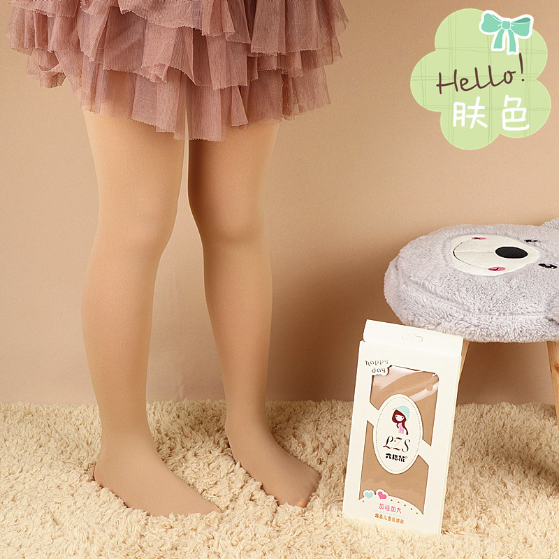 六指鼠儿童连裤袜自家模特图肤色