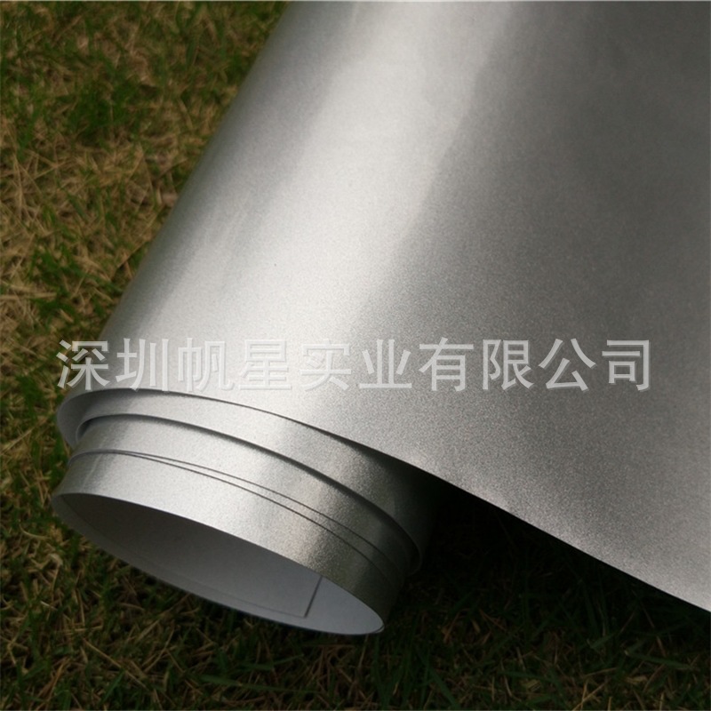 Silver-Glossy-Candy-Vinyl-Car-