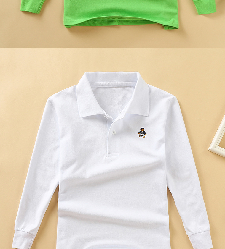 童装秋装款男童T恤纯棉翻领上衣条纹POLO衫儿童长袖t恤宝宝