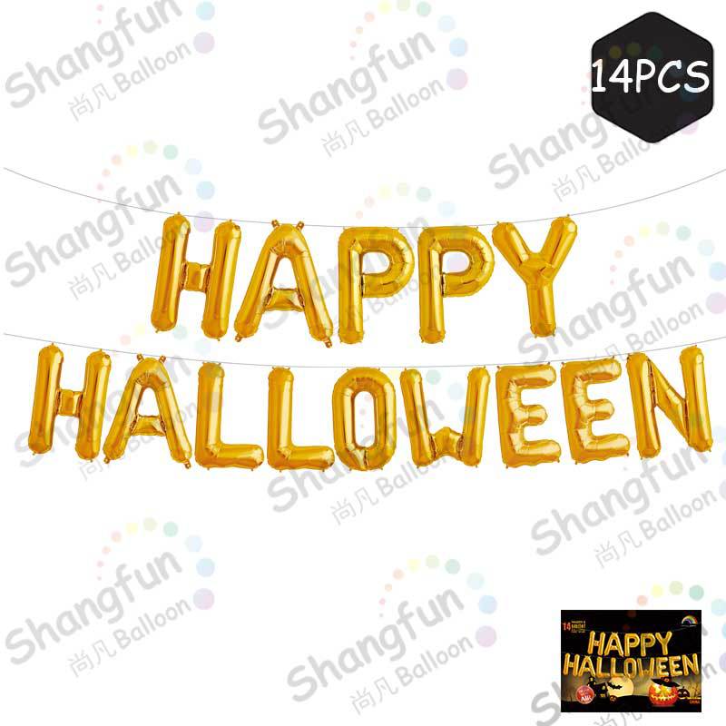 万圣节halloween金色