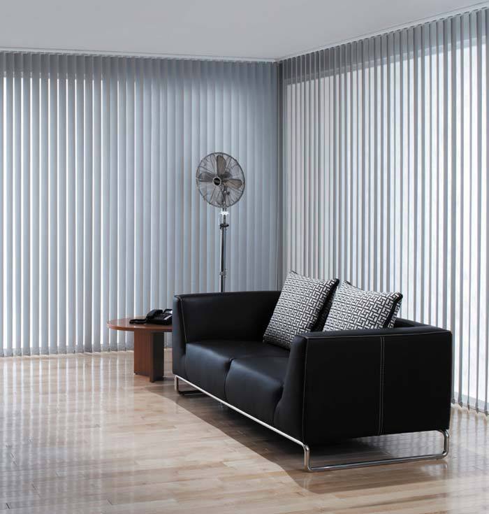 Office White Vertical Fabric B